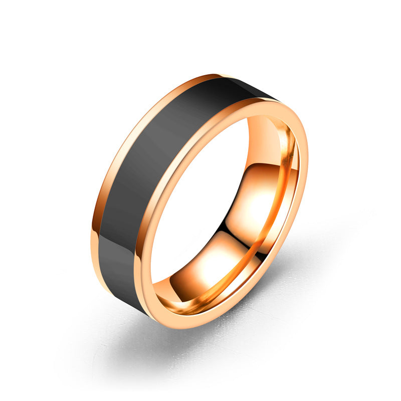 Unisex Rhinestone Stainless Steel Fashion Rings