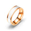Unisex Rhinestone Stainless Steel Fashion Rings