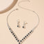 Fashion Colorful Crystal Necklace and Jewelry Set