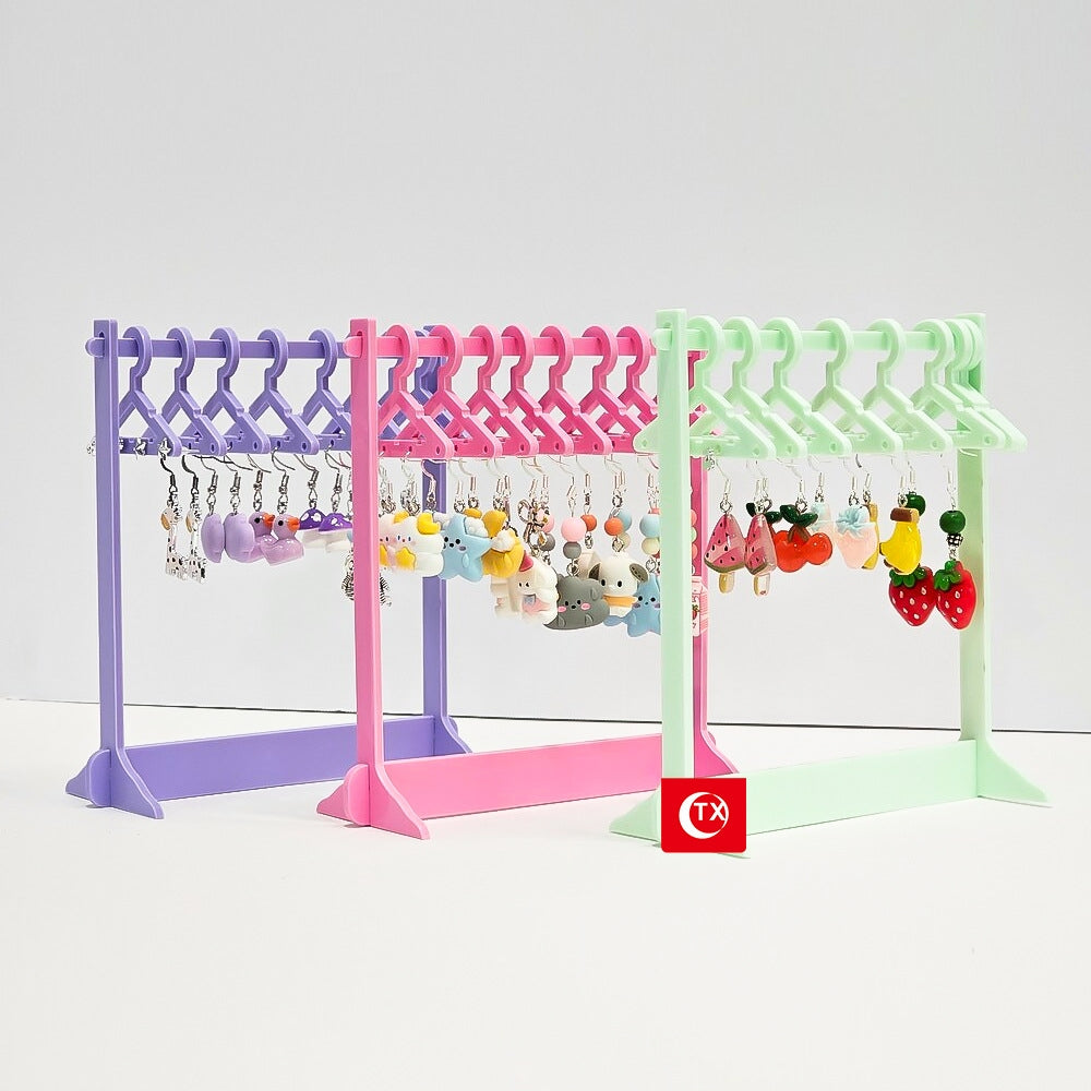 Nordic Acrylic Jewelry Organizer Stand for Earrings and Necklaces