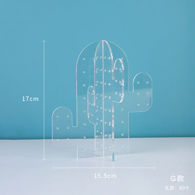 Acrylic Metal Jewelry Display Stand for Earrings and Accessories