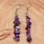 Retro Irregular Natural Crystal Stone Drop Earrings