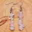 Retro Irregular Natural Crystal Stone Drop Earrings