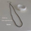 Elegant Gray Pearl Acrylic Beaded Women's Necklace