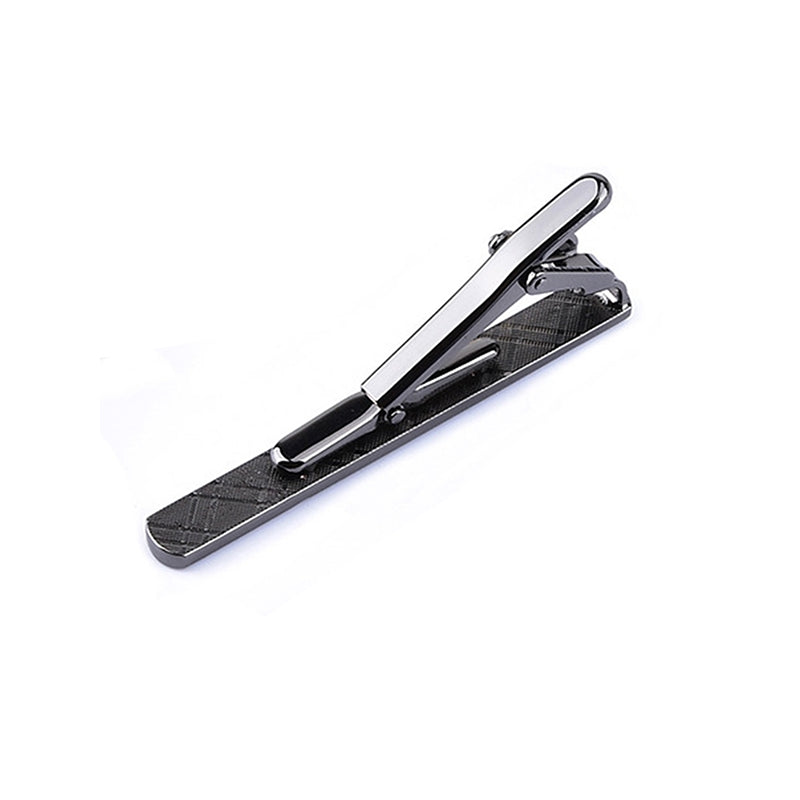 Simple Style Solid Color Alloy Women's Lavalier and Men's Tie Clip Set