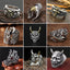 Retro Punk Cross Eagle Dragon Alloy Men's Open Ring - Vintage Hip Hop Style Chinese Inspired Ring